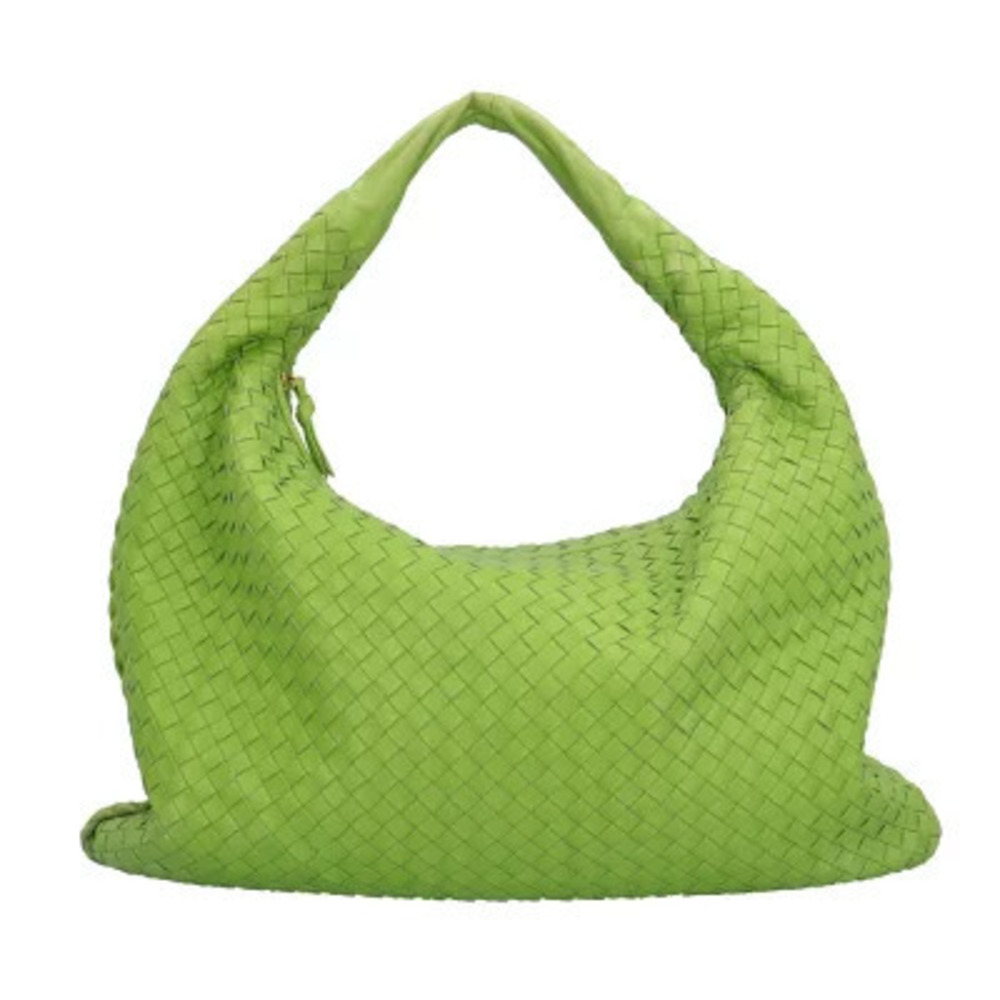 Bottega Veneta Intrecciato Handbag Leather Green Bottega Veneta